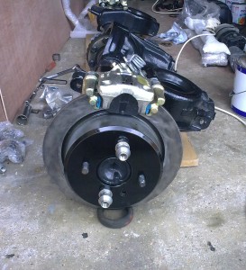 Trial fit up of the brakes