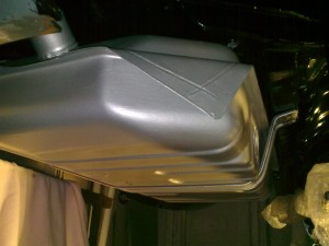 Petrol tank fitted