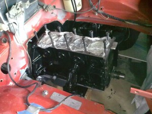 Rebuilt Opel Manta A Series engine