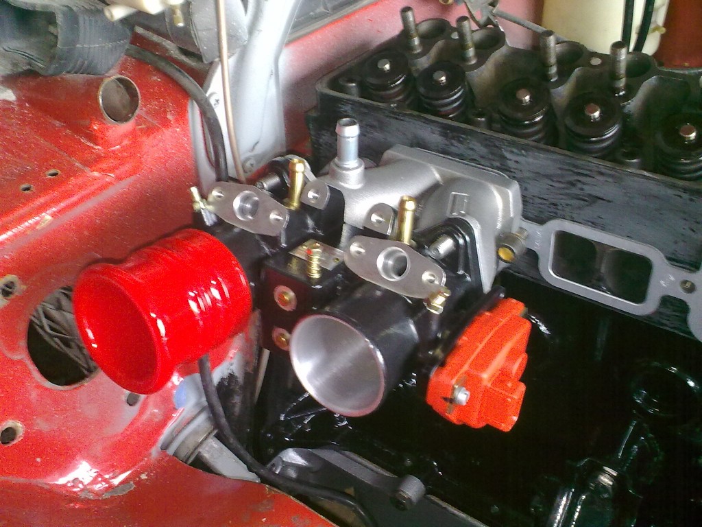 Opel Manta A Series Alpha throttle bodies and Risse inlet manifolds.