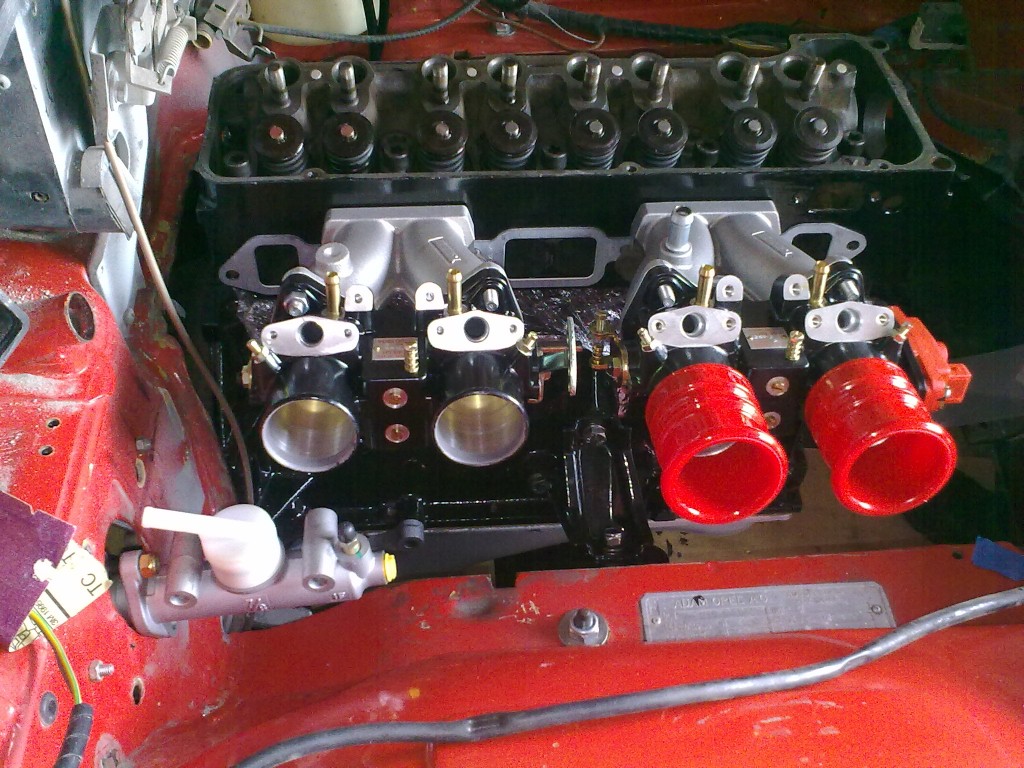 Opel Manta A Series, fitting the Wilwood master cyliners