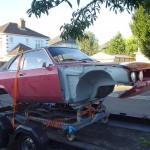 Opel Manta HPE 611N - back from bead blasting September 05