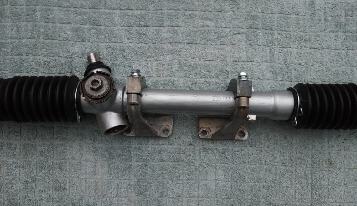 Opel Manta A Series steering rack conversion.