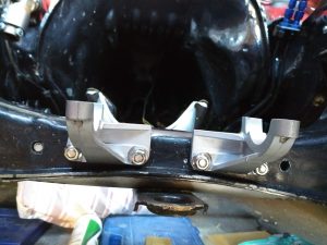 Opel Manta A Series steering rack conversion.