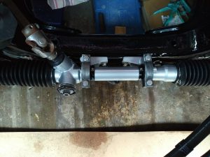 Opel Manta A Series steering rack conversion.