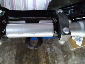 Opel Manta A Series steering rack conversion.